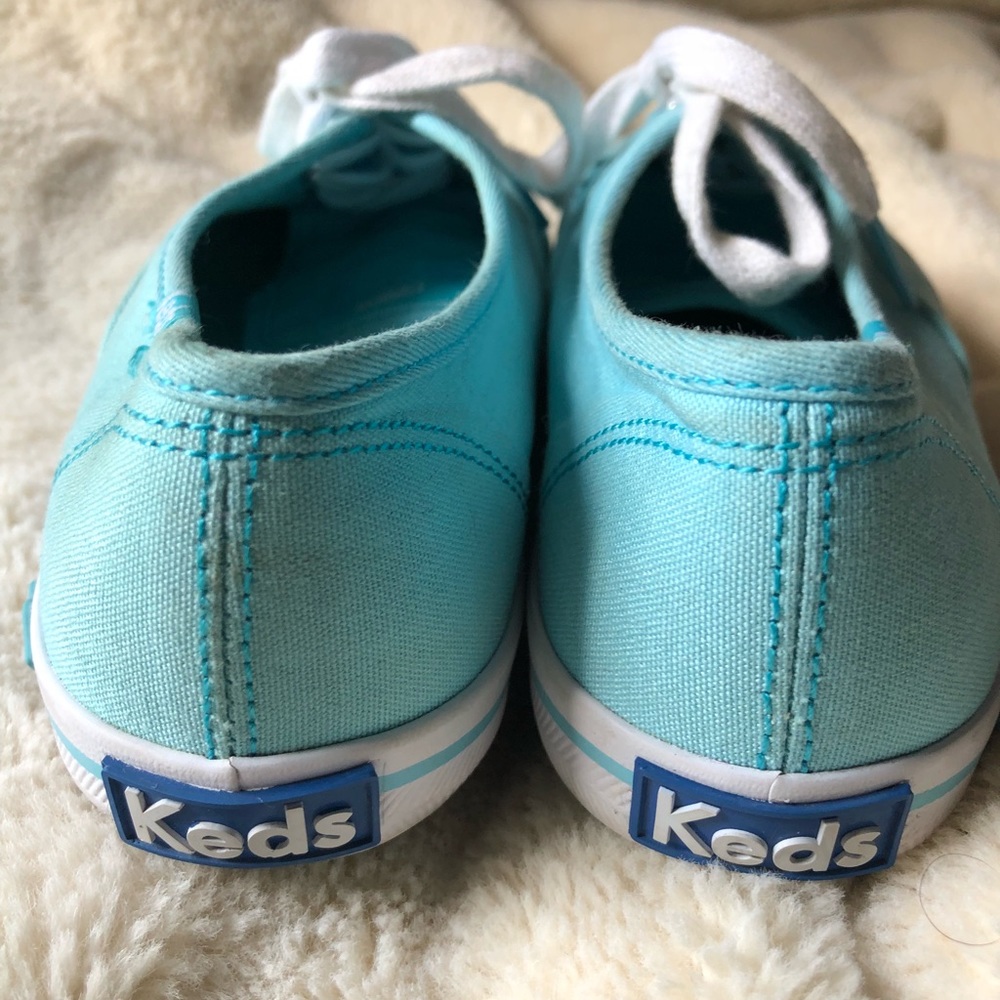 Baby Blue Keds Sneakers. Good Condition W7 Preppy Tiffany Blue Classic Cute View 4